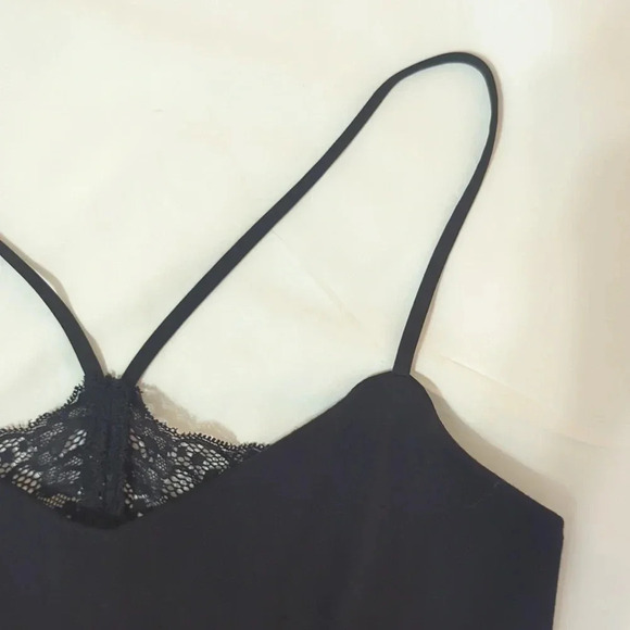 Express Spaghetti Strap Bodycon Mini Dress, Color Black Size 2 - Picture 11 of 13